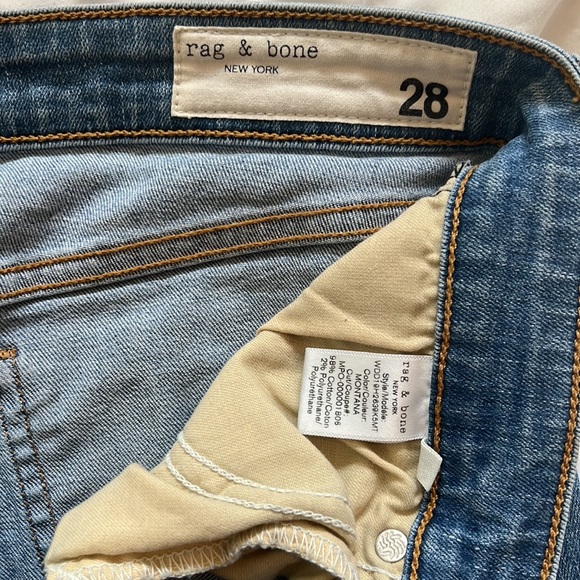 RAG & BONE Nina High-rise Skinny Jeans W/ Button Fly - Size 28 - Picture 6 of 6